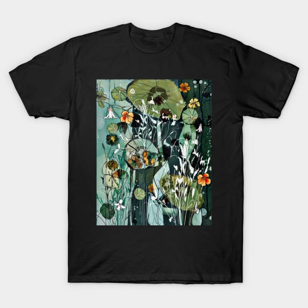 Abstract nasturtium. T-Shirt by atep